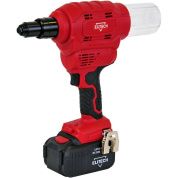 Заклепочник аккумуляторный 4.0-6.4 мм (18V / 1х4,0 Ah / BL / Кейс) ELITECH 198045