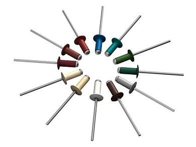 Заклепка вытяжная 3.2х8 мм алюминий/сталь, RAL 6029 (20000 шт в коробе) (Цвет мятно-зеленый) STARFIX SM-99263-20000