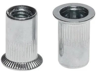 Заклепка резьбовая М6 цилиндрический бортик, белый цинк (6000 шт в коробе) STARFIX SM-48528-6000 купить в интернет магазине zaklepochnik.by