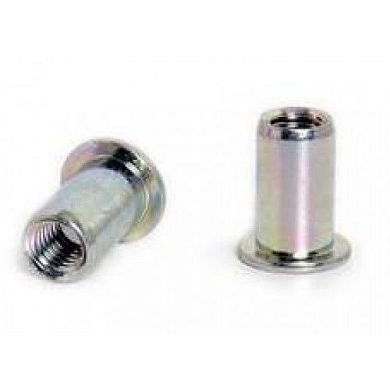 Заклепка с внутренней резьбой  М5х0.8mm L15.5mm (цилиндрический бортик, сталь) PROWIN AK LM5-L купить в интернет магазине zaklepochnik.by