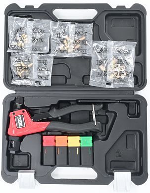 Заклепочник ручной резьбовой 190 мм, М3-М6, в кейсе XPRO XR-71196K  XPRO 281359 купить в интернет магазине zaklepochnik.by